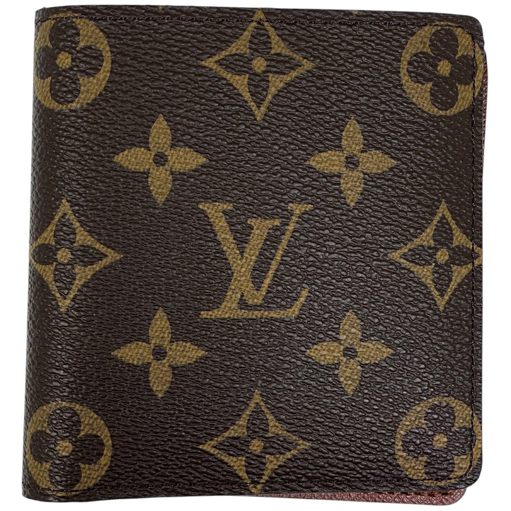 Louis Vuitton Portefeuille Cartes Credit Bifold Wallet Monogram Brown